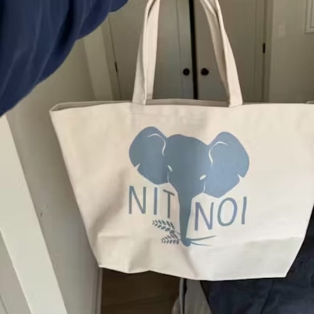 Elephant Tote Bag.